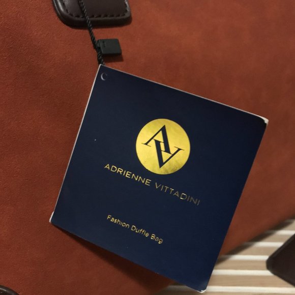 Adrienne Vittadini Duffle Bag (British Tan: AV-1802: Fuax Suede) *Never Used - Picture 10 of 16